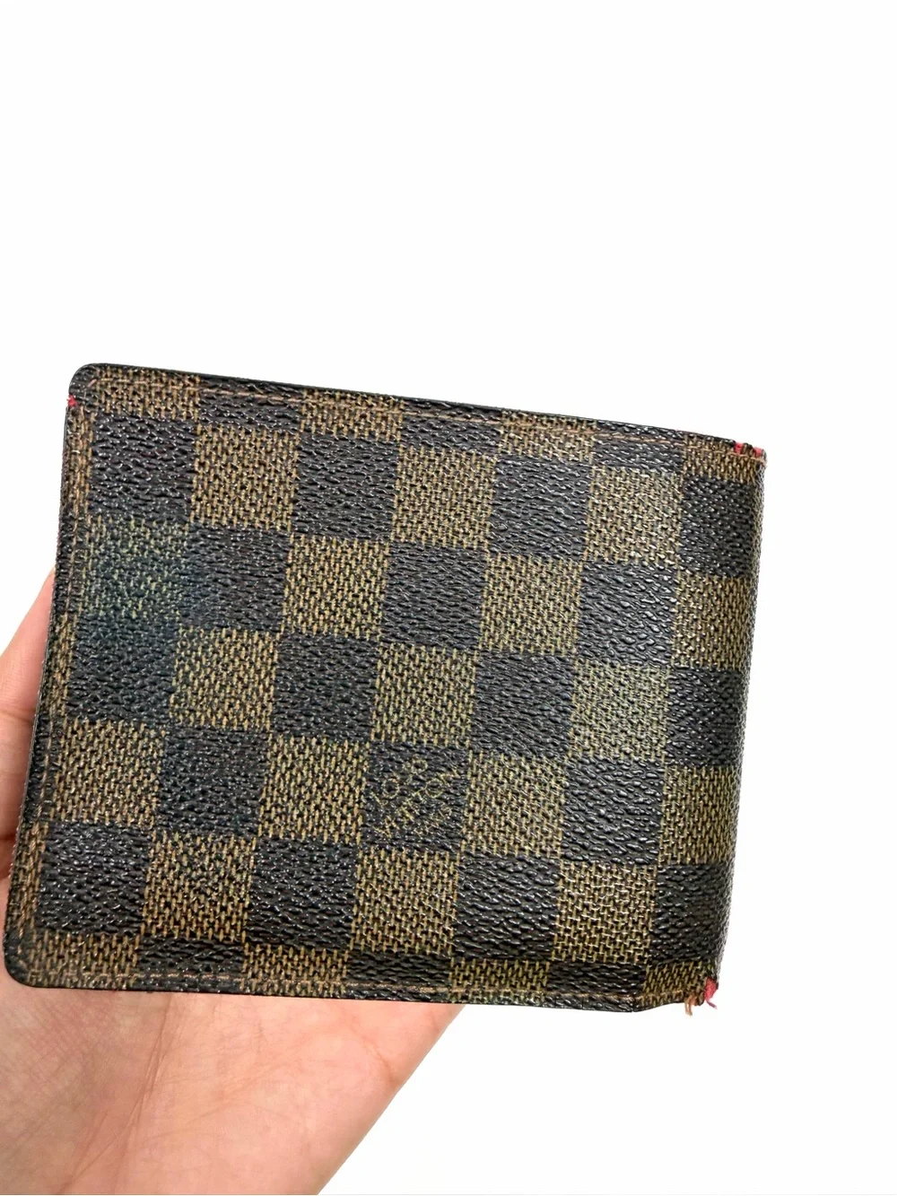 Authentic Louis Vuitton Damier Ebene Bifold Compact Wallet